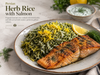 Sabzi Polo with Salmon — Persian Herb Rice with Salmon