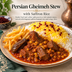 Gheymeh — Persian Split-Pea & Beef Stew with Saffron Rice